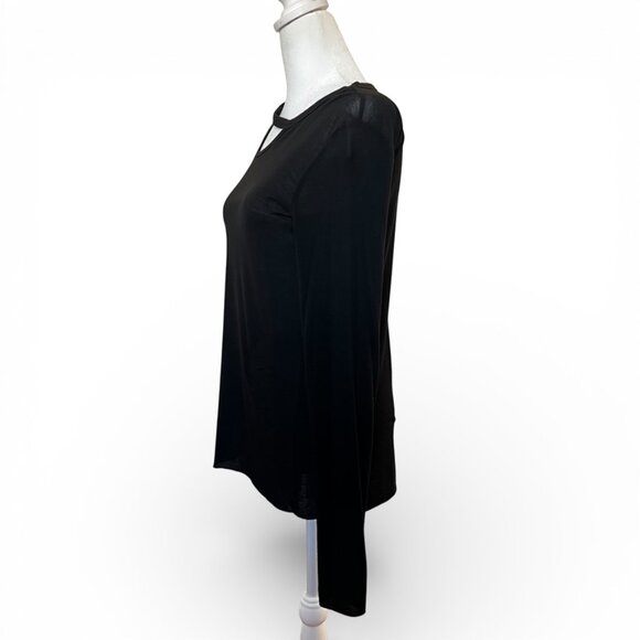 Bailey 44 Cutout Long Sleeve Top Medium Raw Hem Chic Whimsigoth - Picture 3 of 11